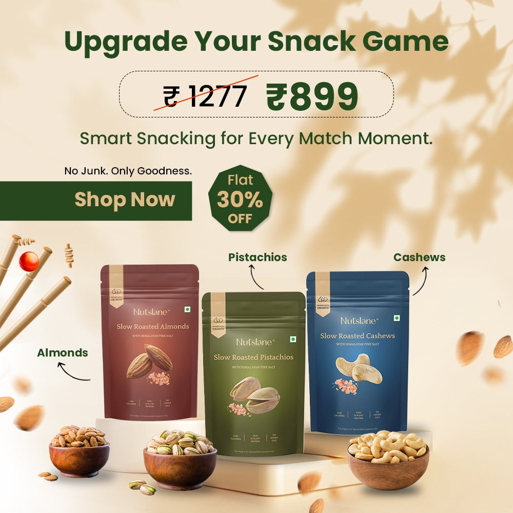 Himalayan Salt Roasted Combo | Pistachios(200G), Cashews(200G) & Almonds(100G)