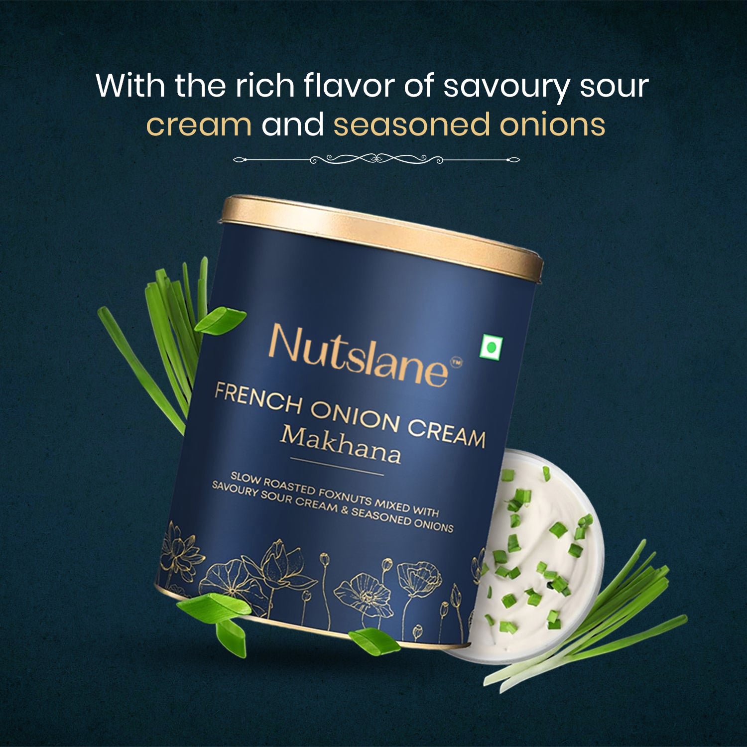 French Onion Cream Makhana - 50g