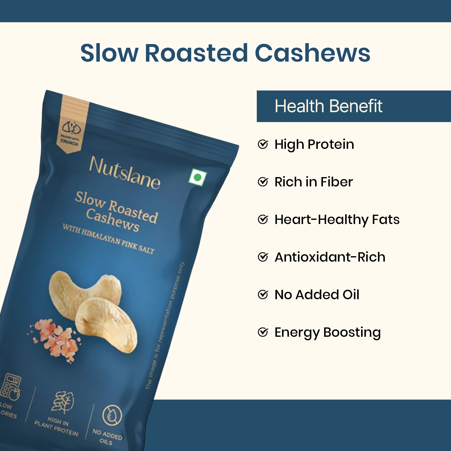 Salted and Roasted Cashews On The Go Pack