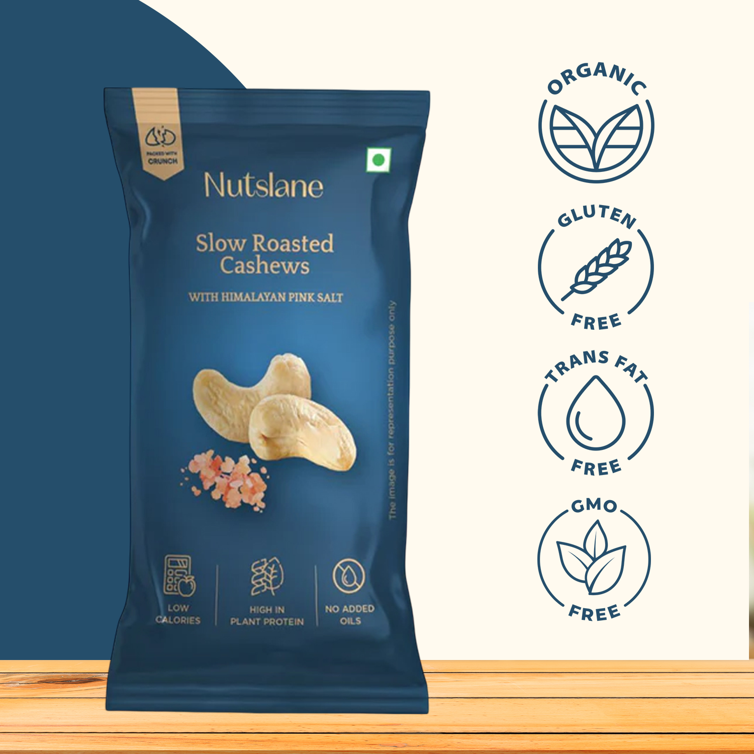 Crunchy Roasted Cashews | Protein Rich Snack (30g)