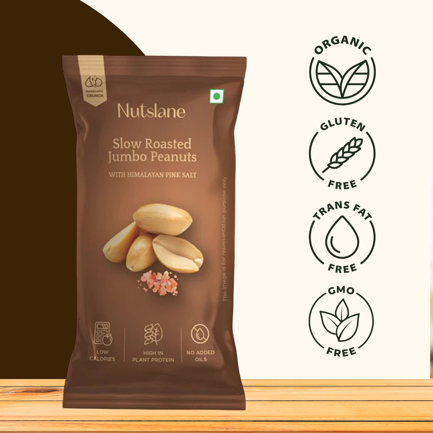 Salted and Roasted Jumbo Peanuts On The Go Pack