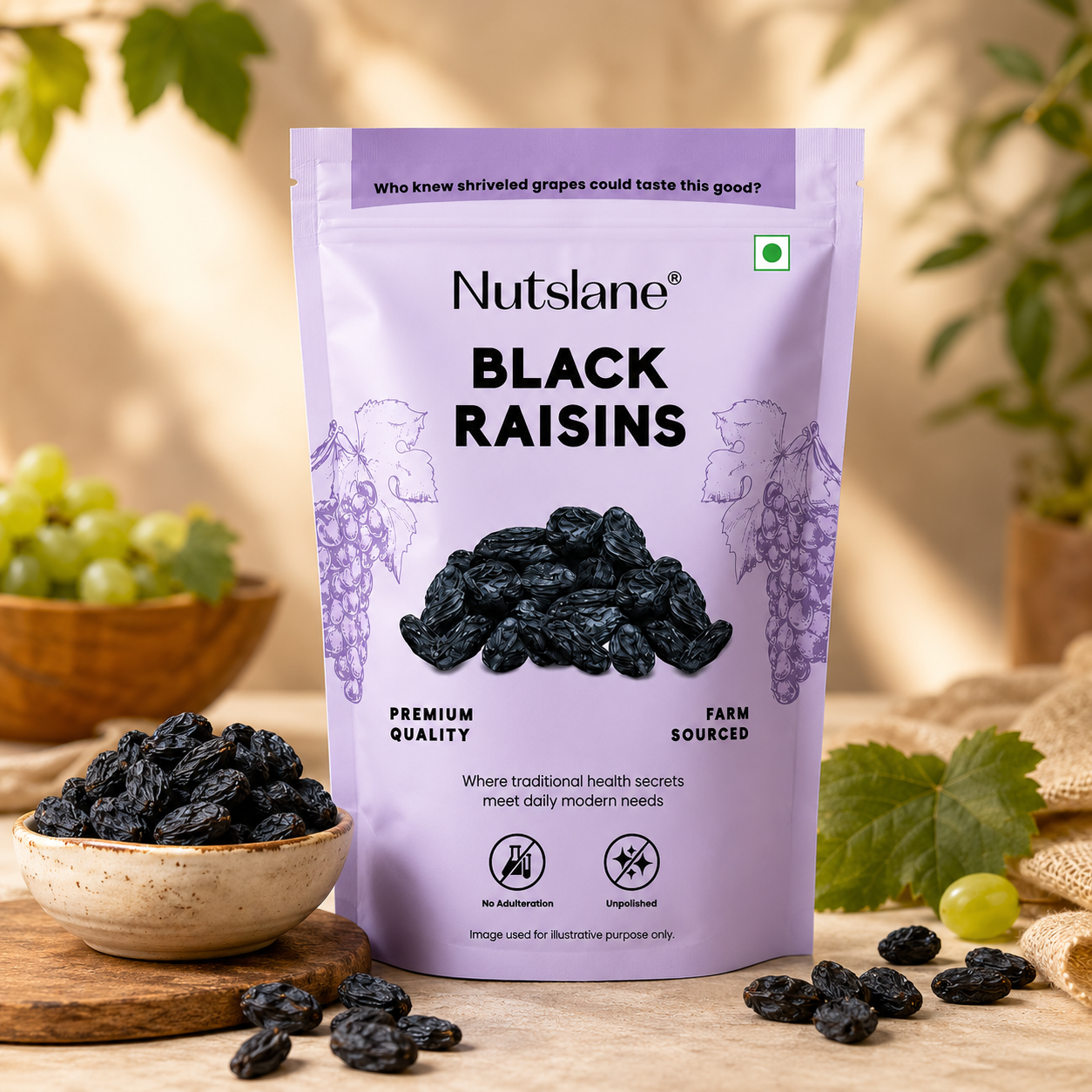 Premium Black Raisins – Naturally Sweet, Iron Rich & Healthy Dry Fruits