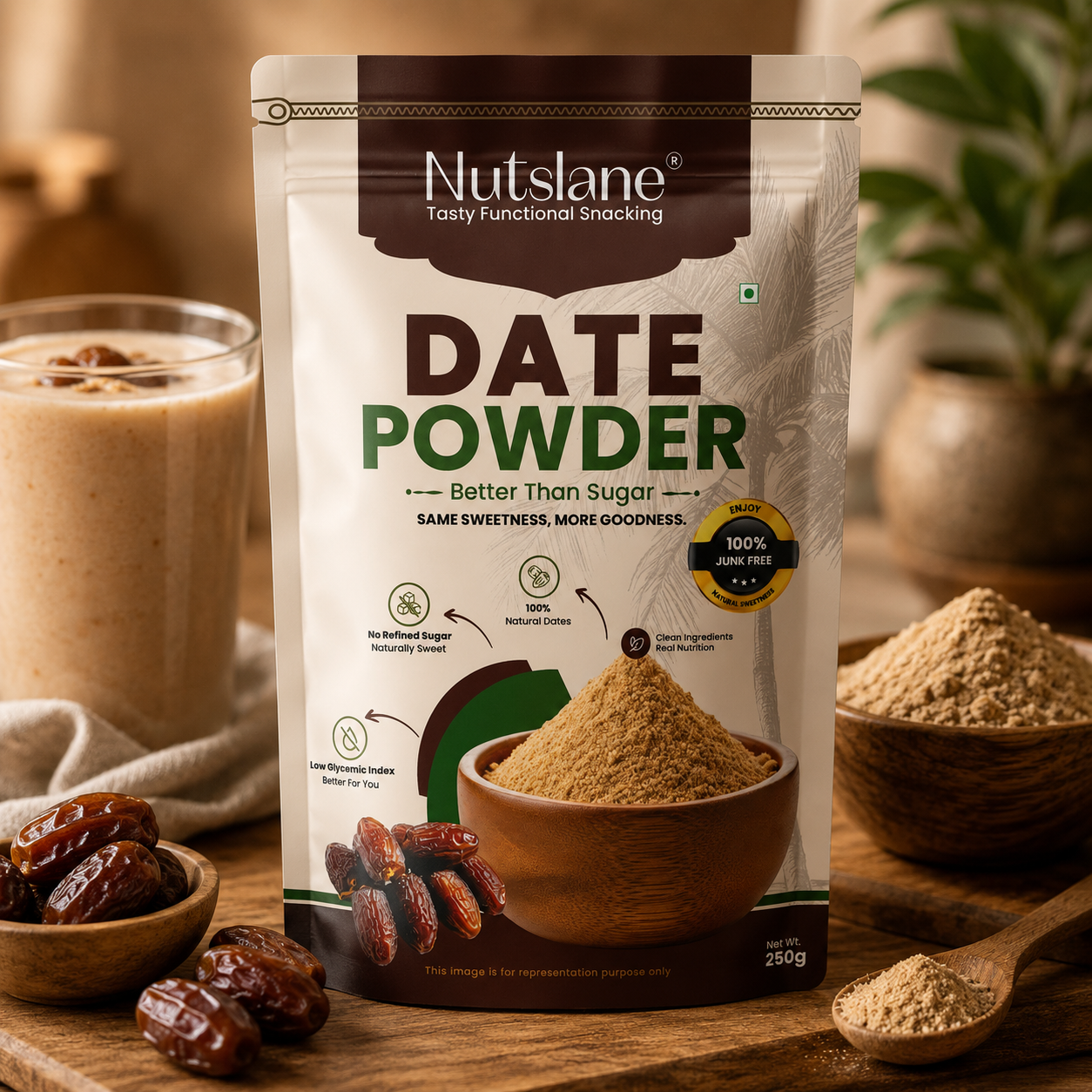 Nutslane Premium Dates Powder - 250g