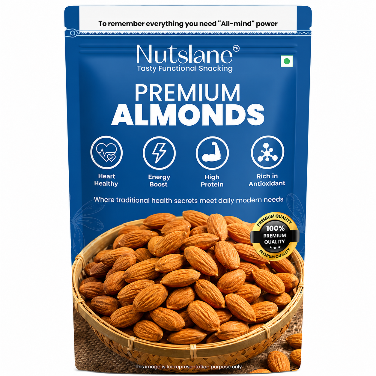 Nutslane Premium Almonds - 200g