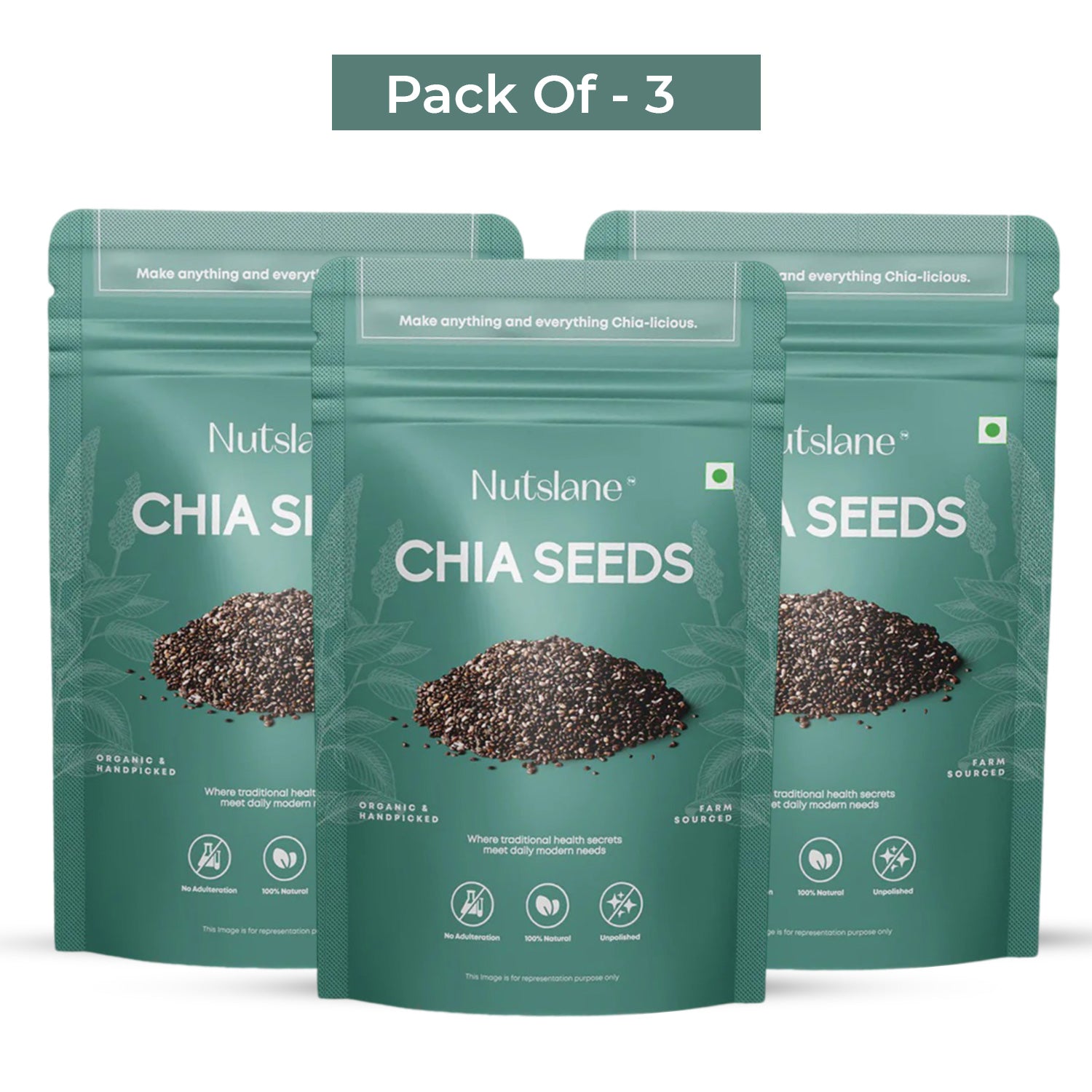 Premium Chia Seeds | Pack of 3 (200g Each)