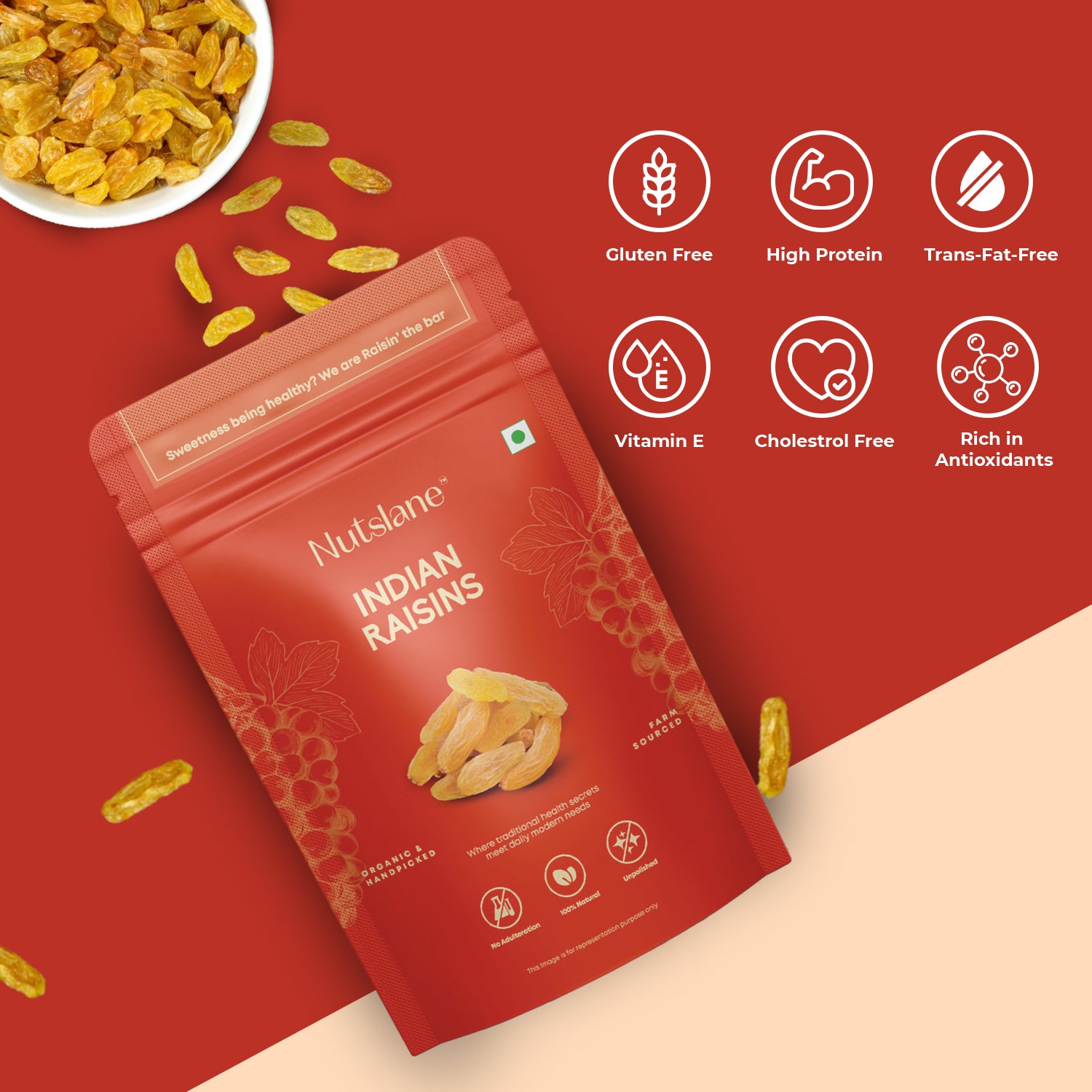 Organic Indian Raisins (Kishmish) – Naturally Sweet & Nutrient-Rich