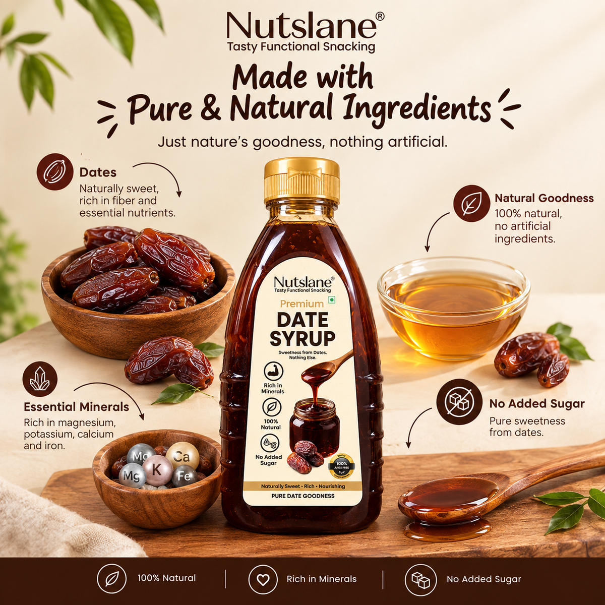 Premium Date Syrup | 100% Natural Date Sweetener | No Added Sugar