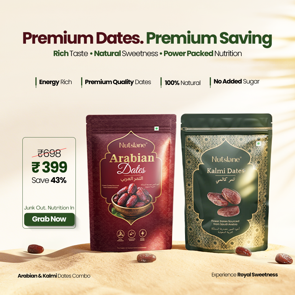 Arabian Dates (500G) & Kalmi Dates (200G) Combo | Fresh & Premium Quality