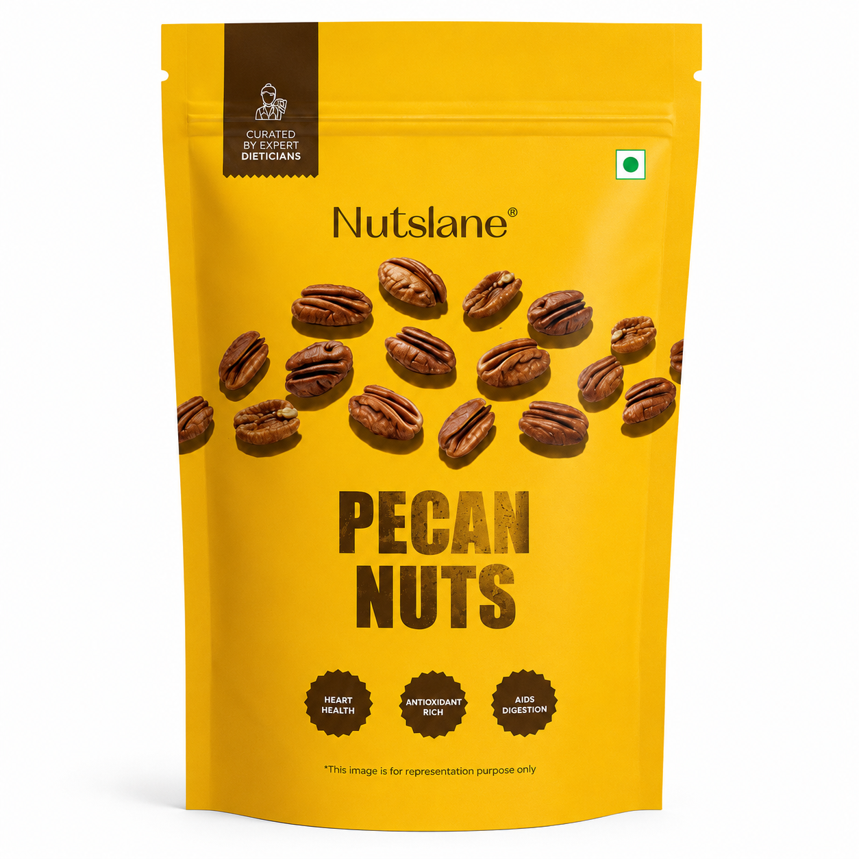 Natural Pecan Nuts Rich in Healthy Fats and Nutrients