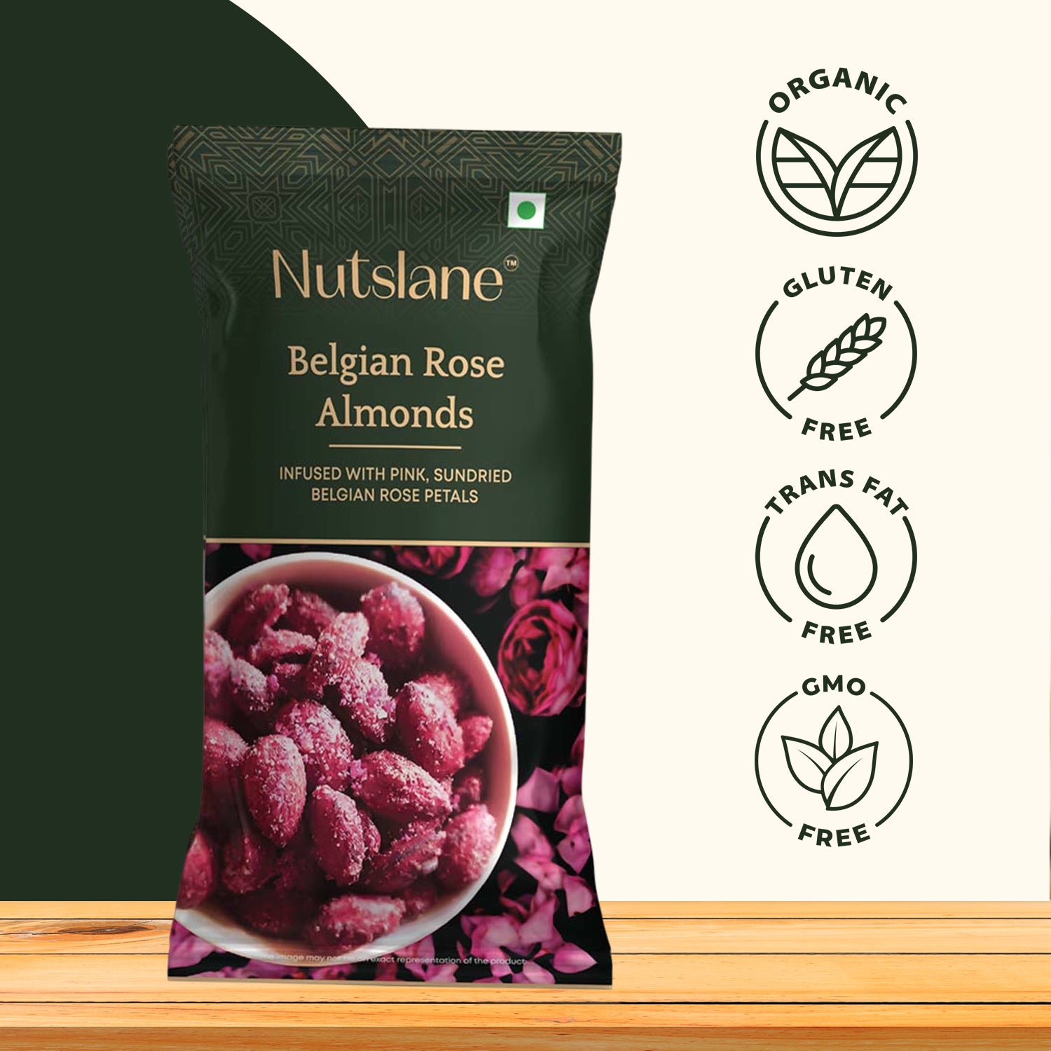 Belgian Rose Almonds On The Go Pack
