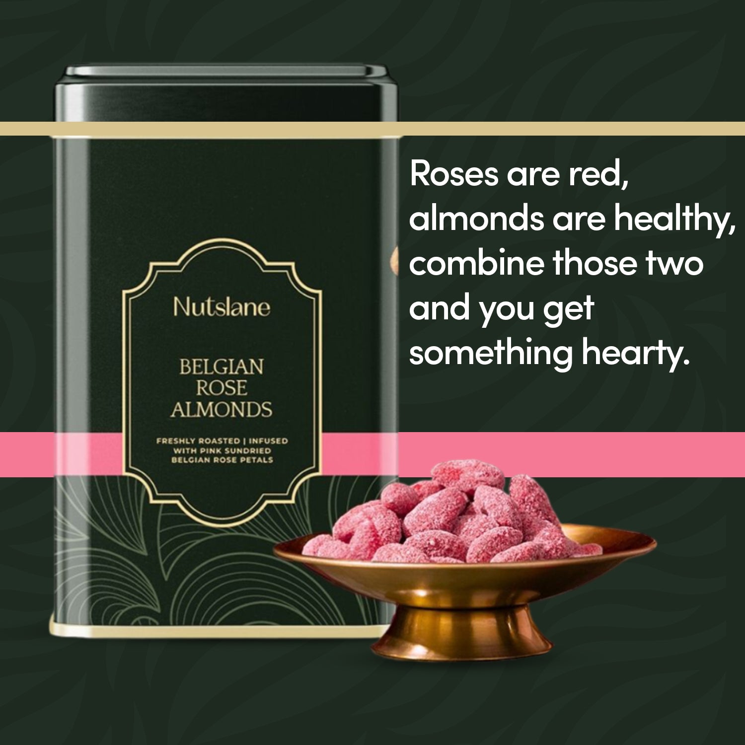 Belgian Rose Almonds (Badam) – Aromatic, Sweet & Luxury Snack