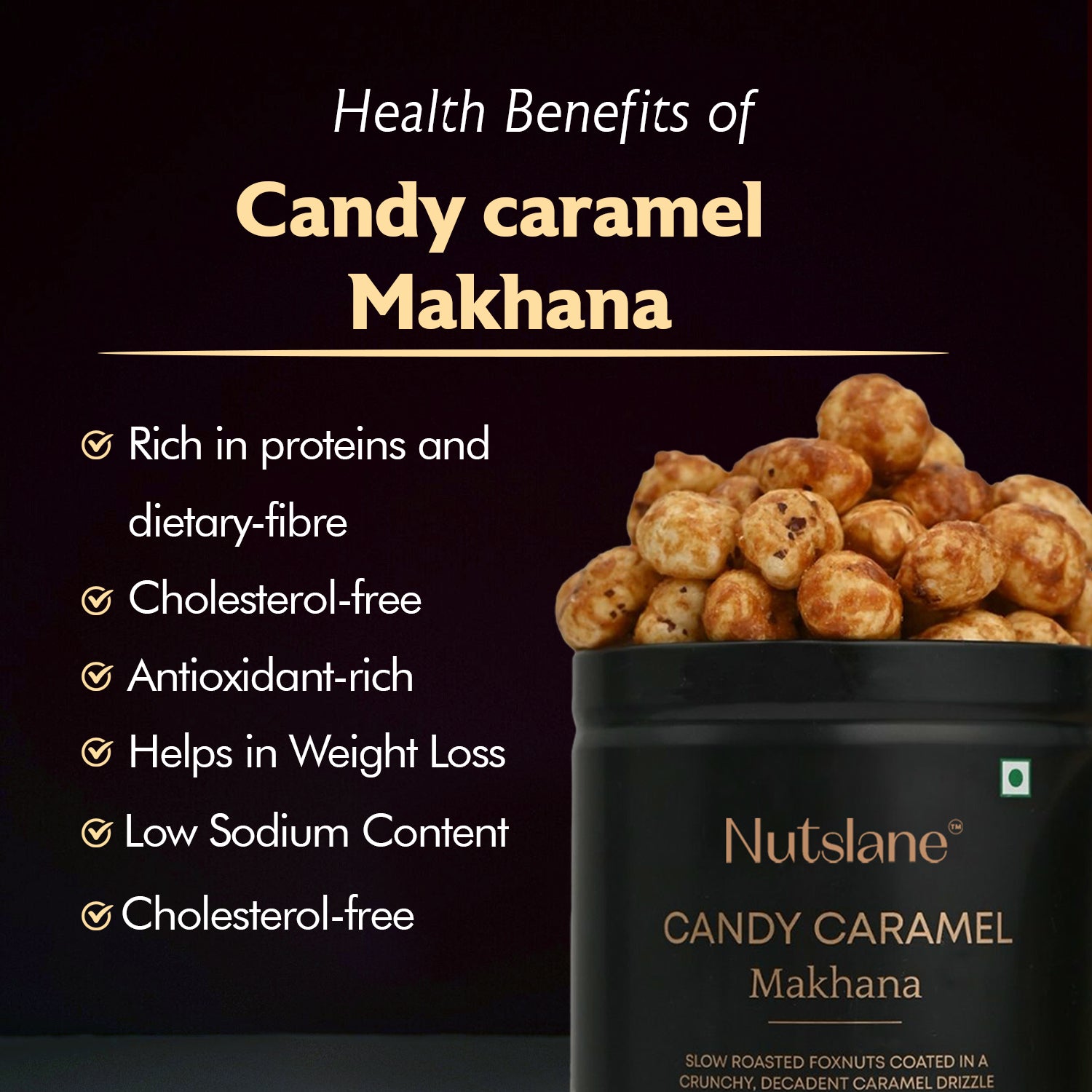 Premium Candy Caramel Makhana
