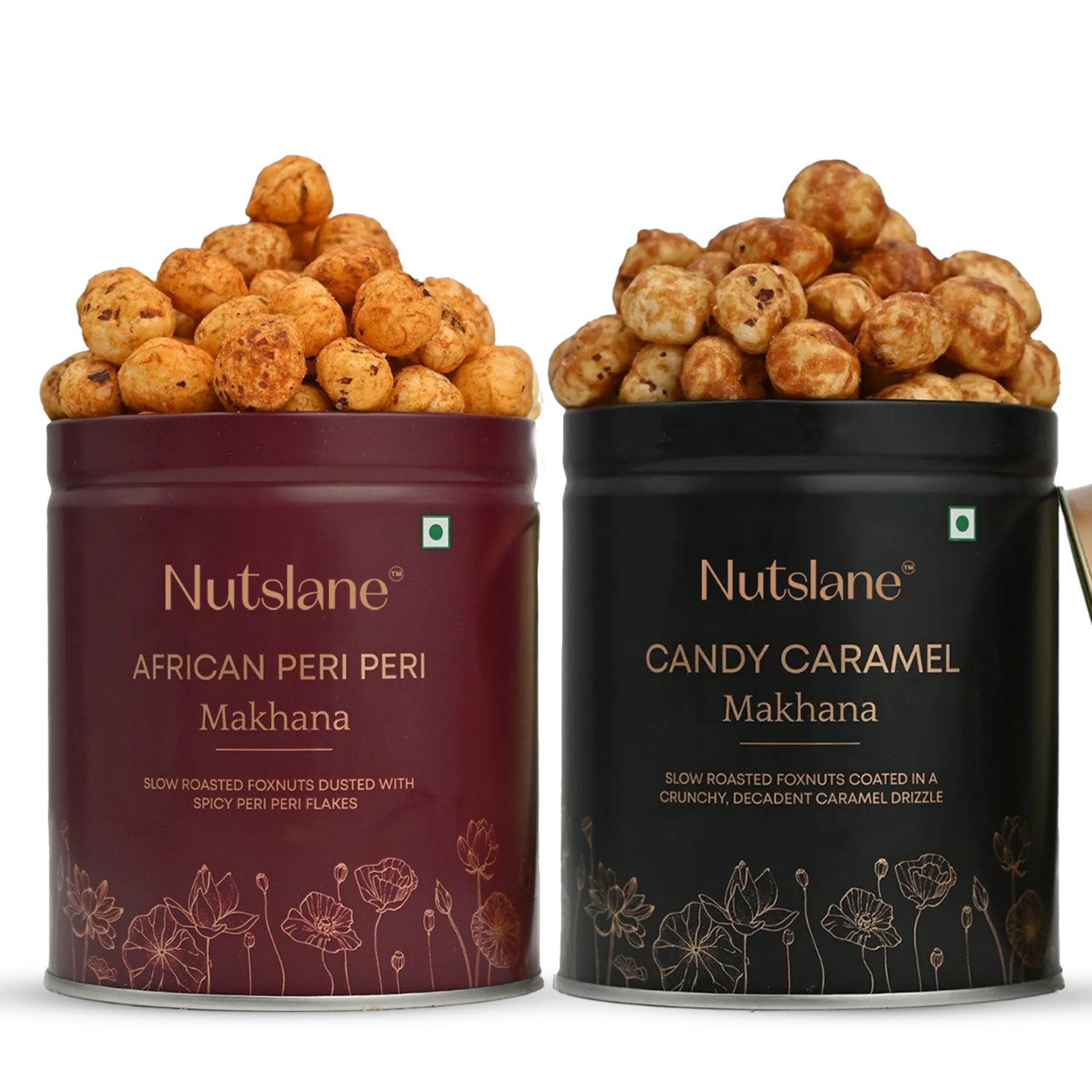 Premium Makhana Combo - Peri Peri Makhana & Candy Caramel Makhana