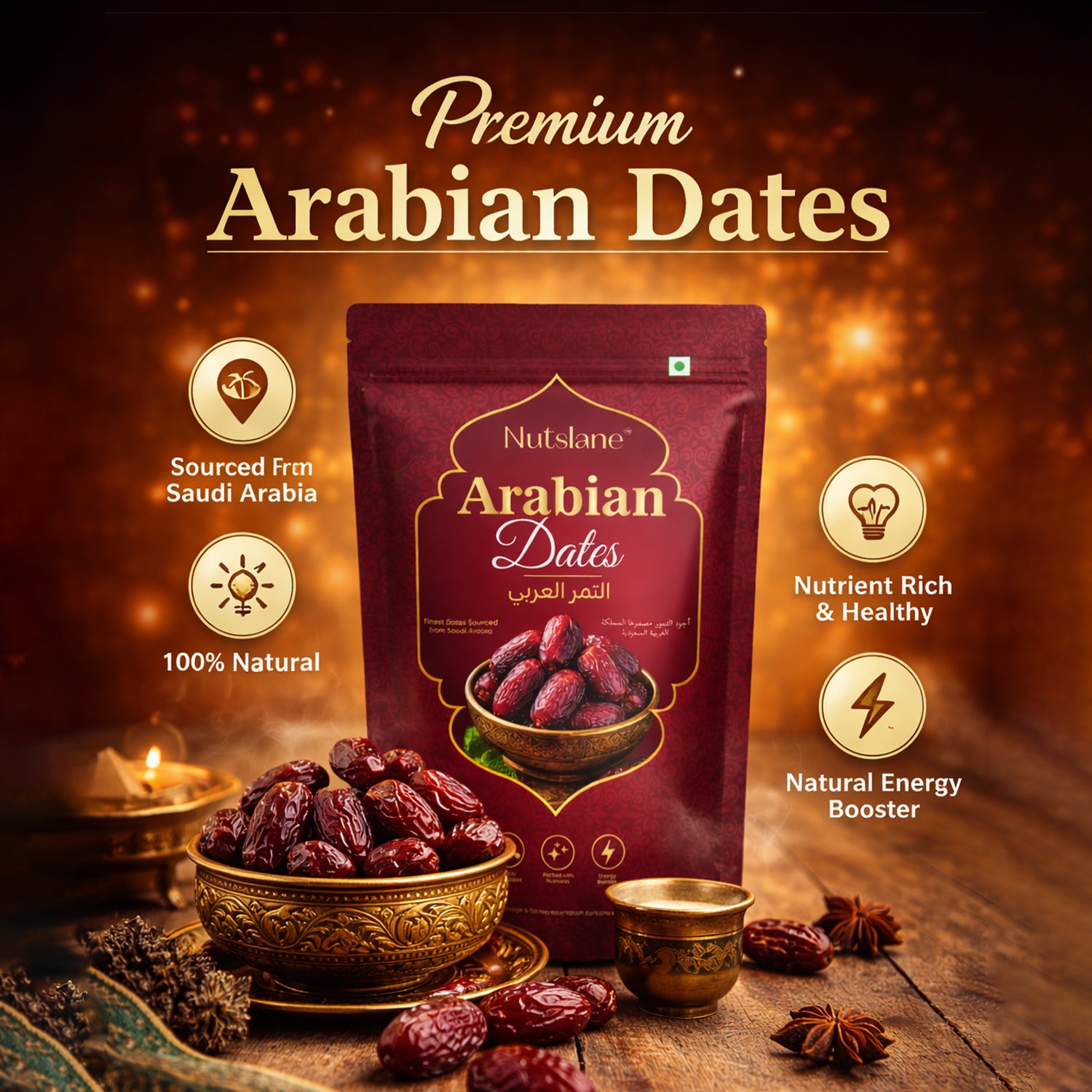 Arabian Dates (Khajoor) – Premium Soft Dates