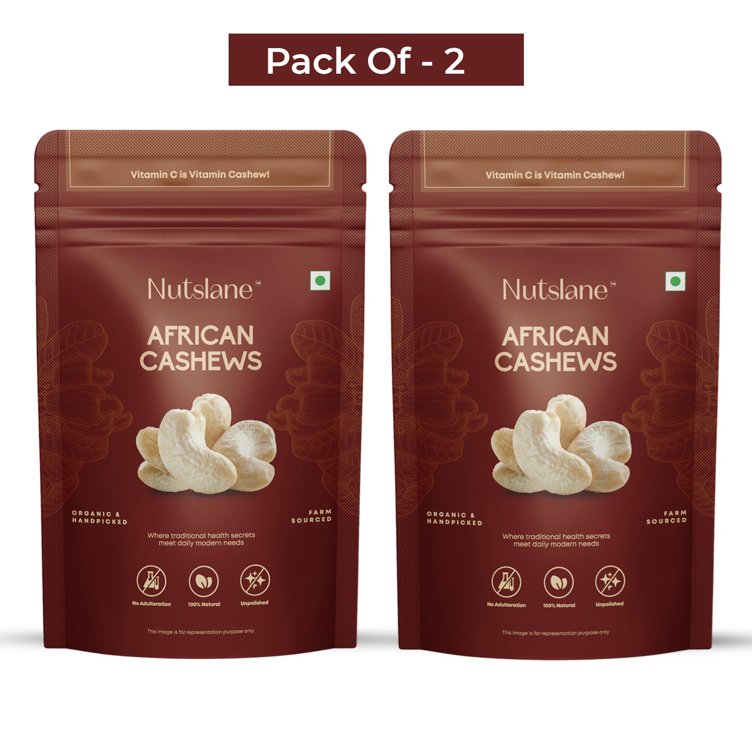 African Cashews Pack of 2 ( 500g Each)