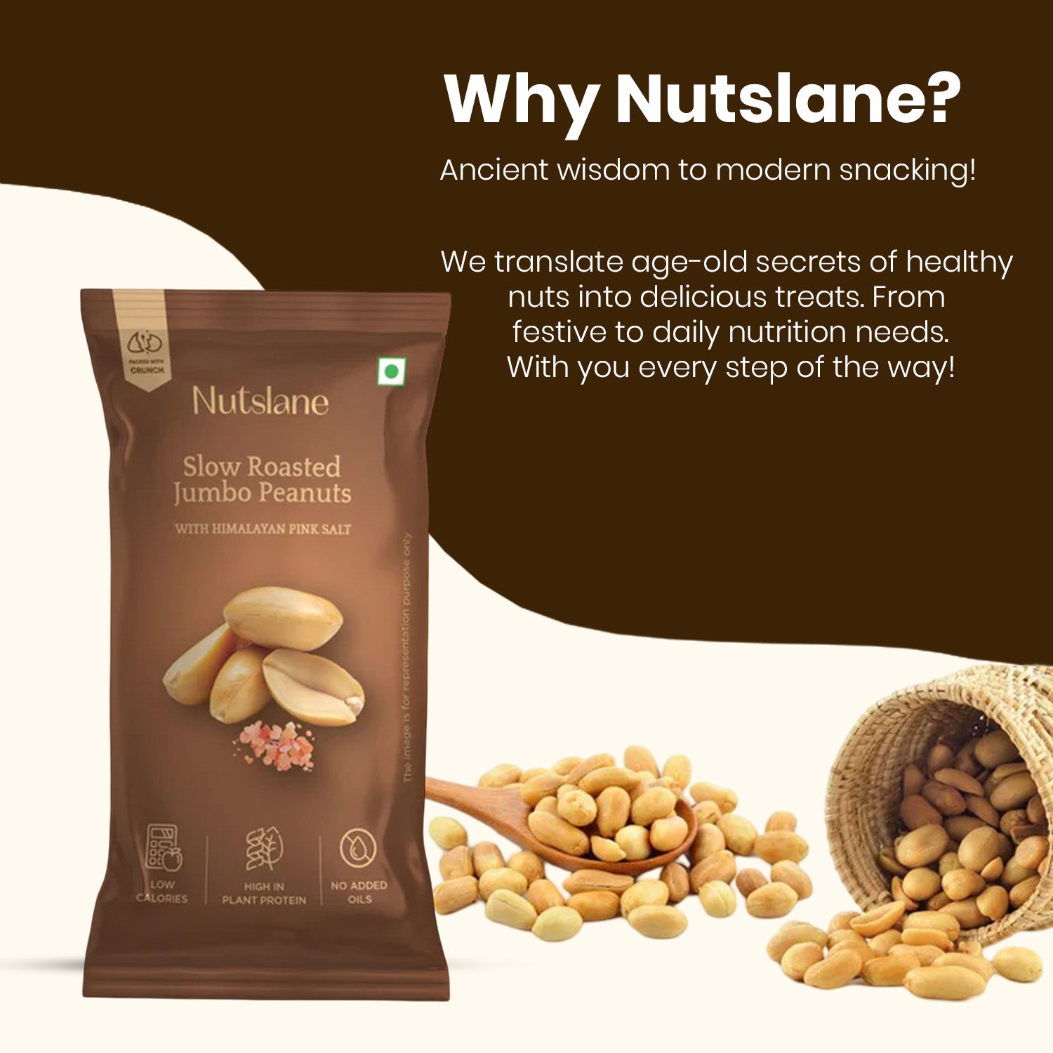 Salted and Roasted Jumbo Peanuts On The Go Pack