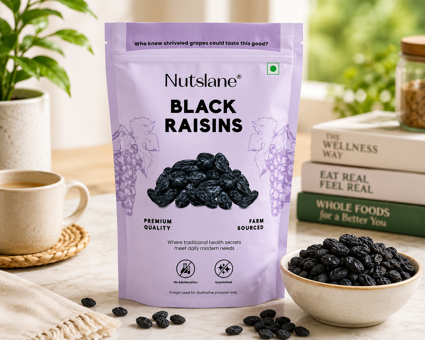 Premium Black Raisins – Naturally Sweet, Iron Rich & Healthy Dry Fruits