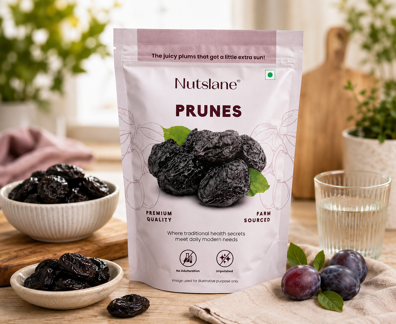 Premium Prunes (Dried Plums) – Naturally Sweet & Fiber Rich Healthy Snack