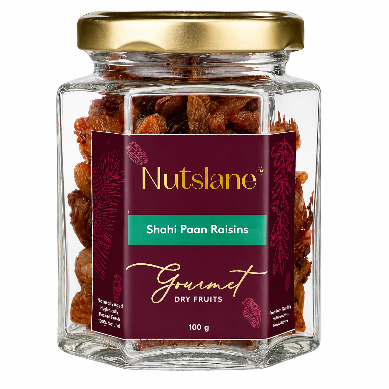 Shahi Paan Raisins – Premium Flavoured Raisins in Glass Jar | Refreshing, Sweet & Royal Indulgence