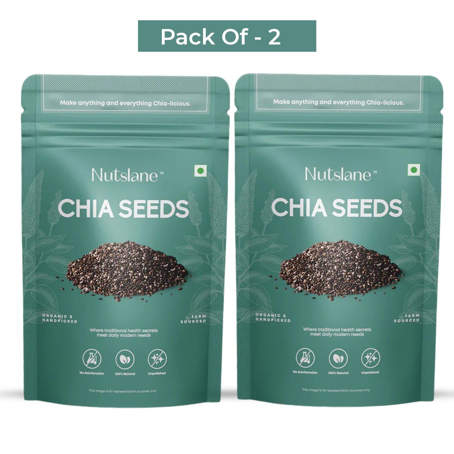Premium Chia Seeds | Pack of 2 (200g Each)