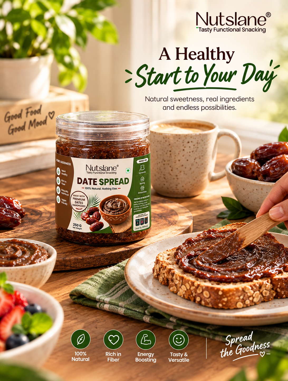 Nutslane Premium Date Spread - 250g