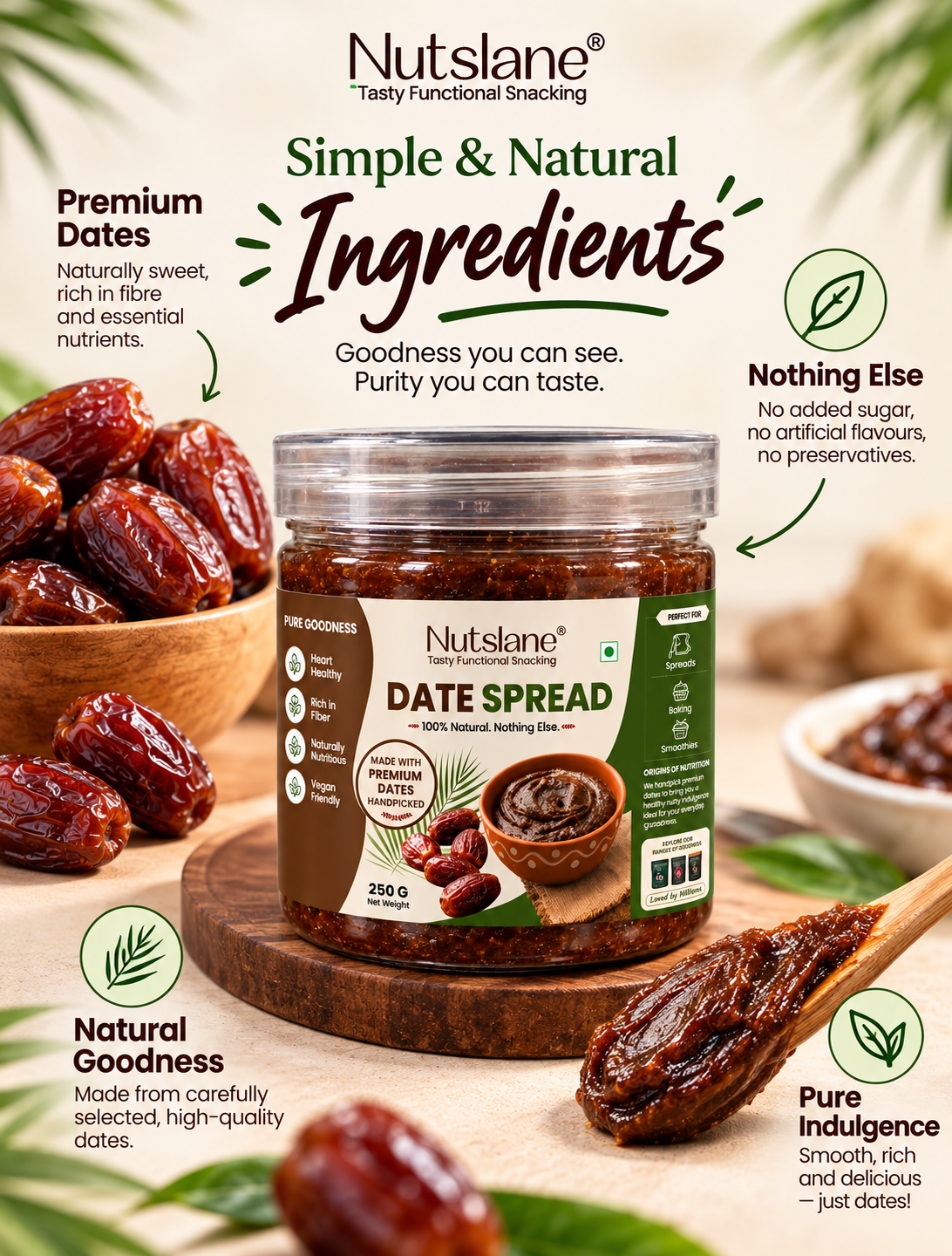 Nutslane Premium Date Spread - 250g