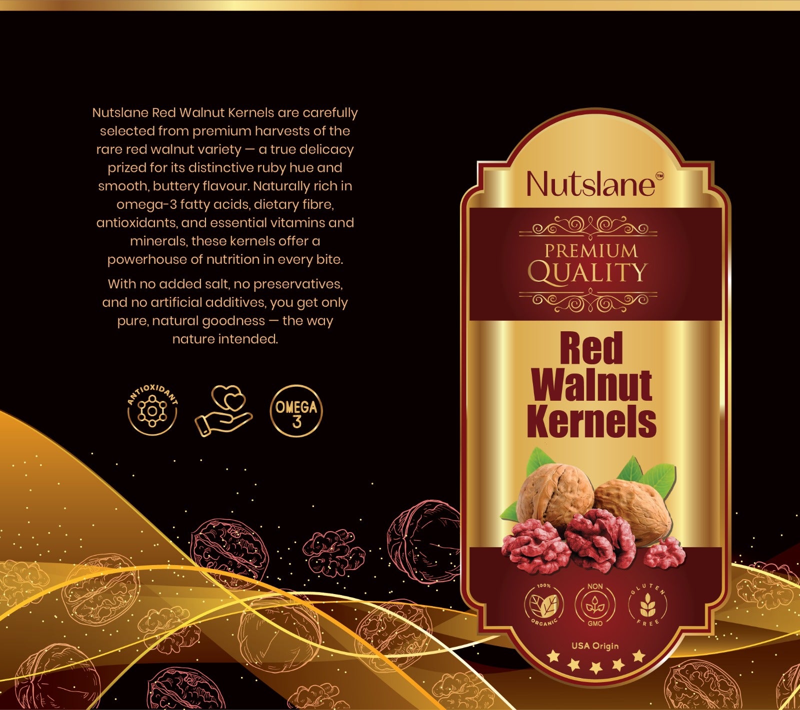 Premium Red Walnut Kernels