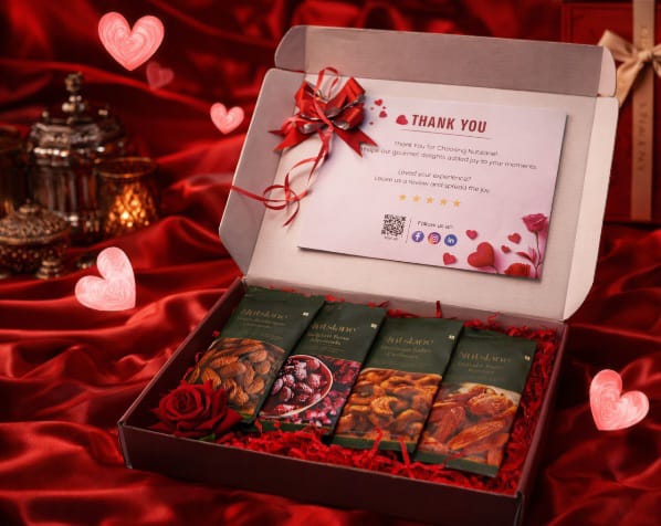 Nutslane Delight Valentine Gift Box – Premium Dry Fruit Gift Box
