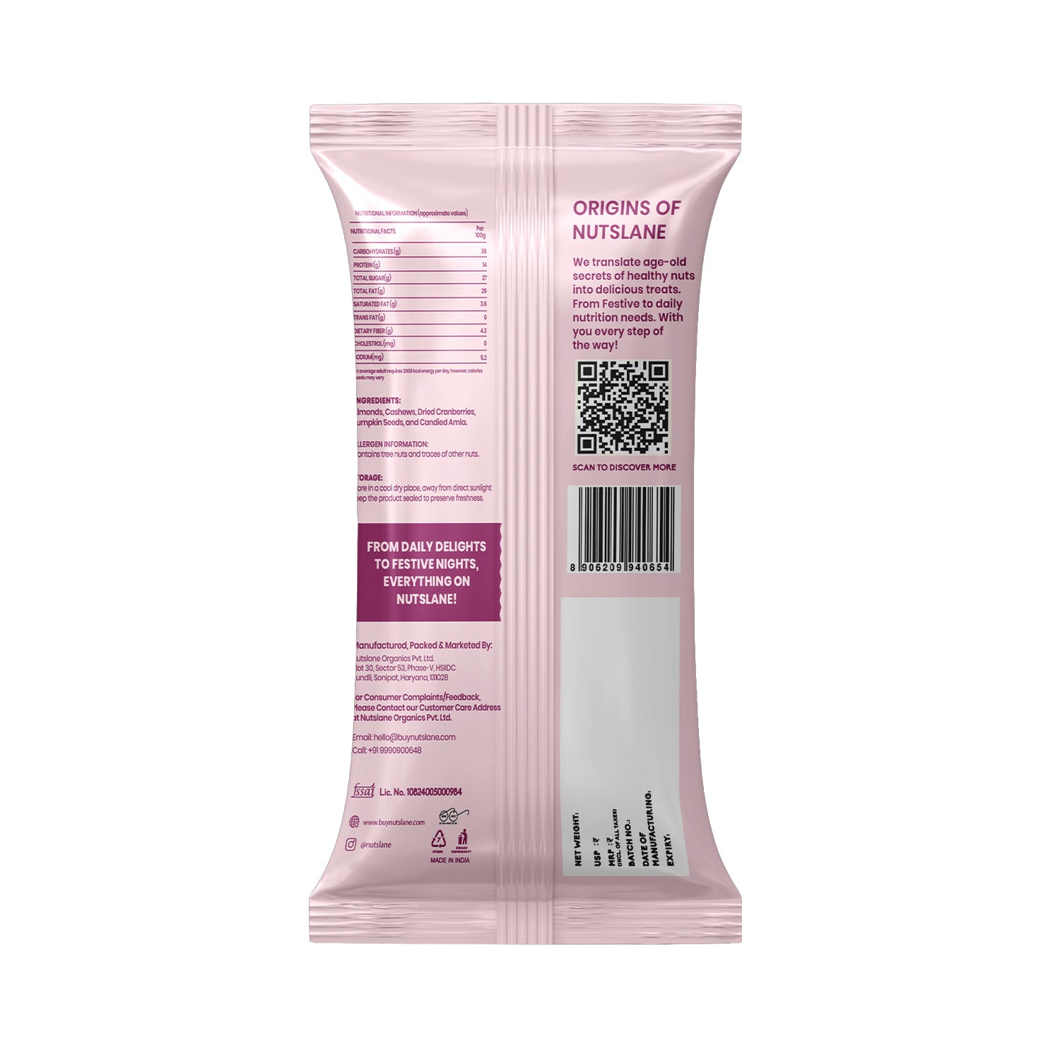 Nutty Berry Story – Healthy Snack Mini Packs (30g)