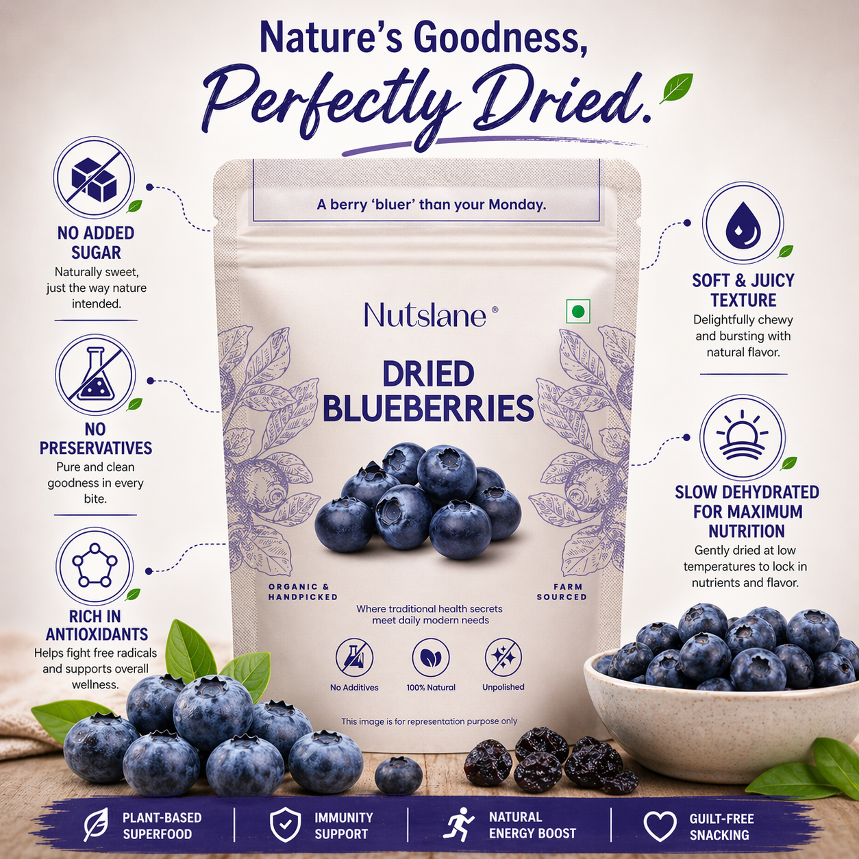 Organic Californian Blueberries – Antioxidant-Rich & Naturally Sweet