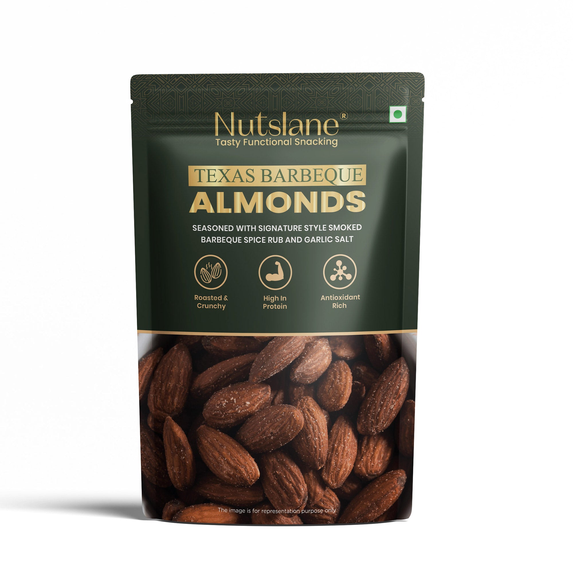 Texas Barbeque Almonds – Smoky, Bold & Protein-Rich Crunch | 21.6g Protein
