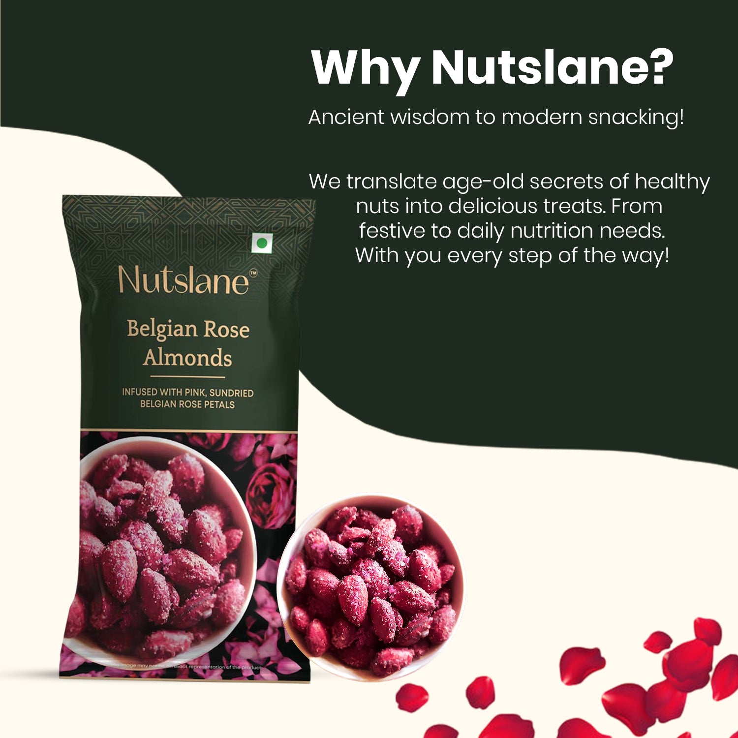 Belgian Rose Almonds On The Go Pack