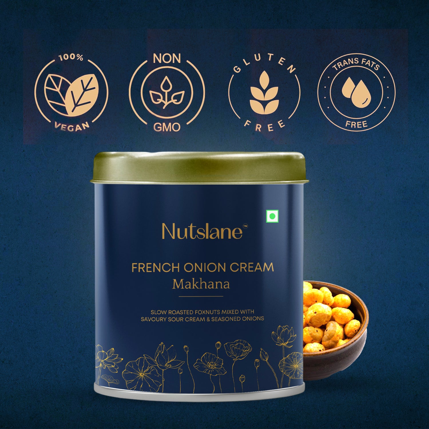 French Onion Cream Makhana -  50g