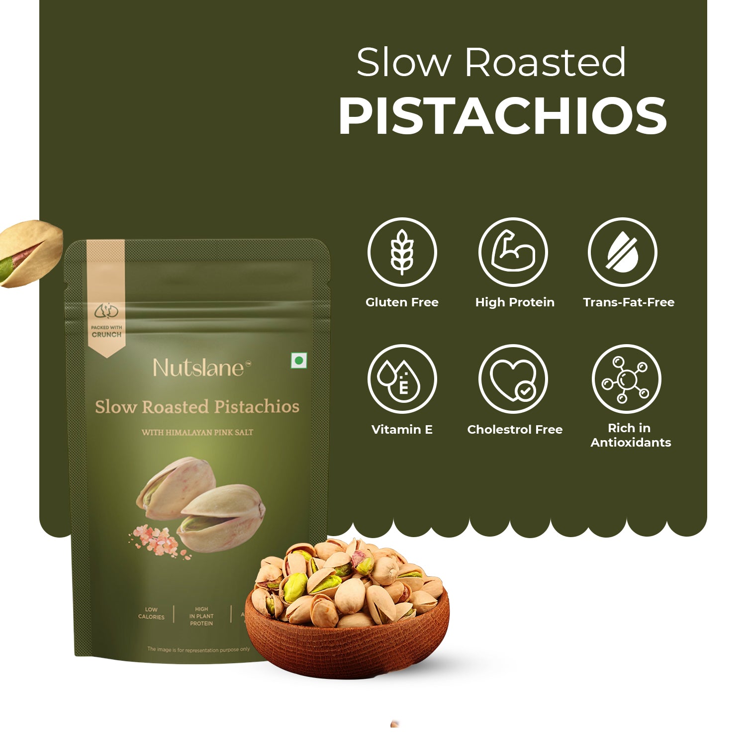 Himalayan Salt Roasted Combo | Pistachios(200G), Cashews(200G) & Almonds(100G)