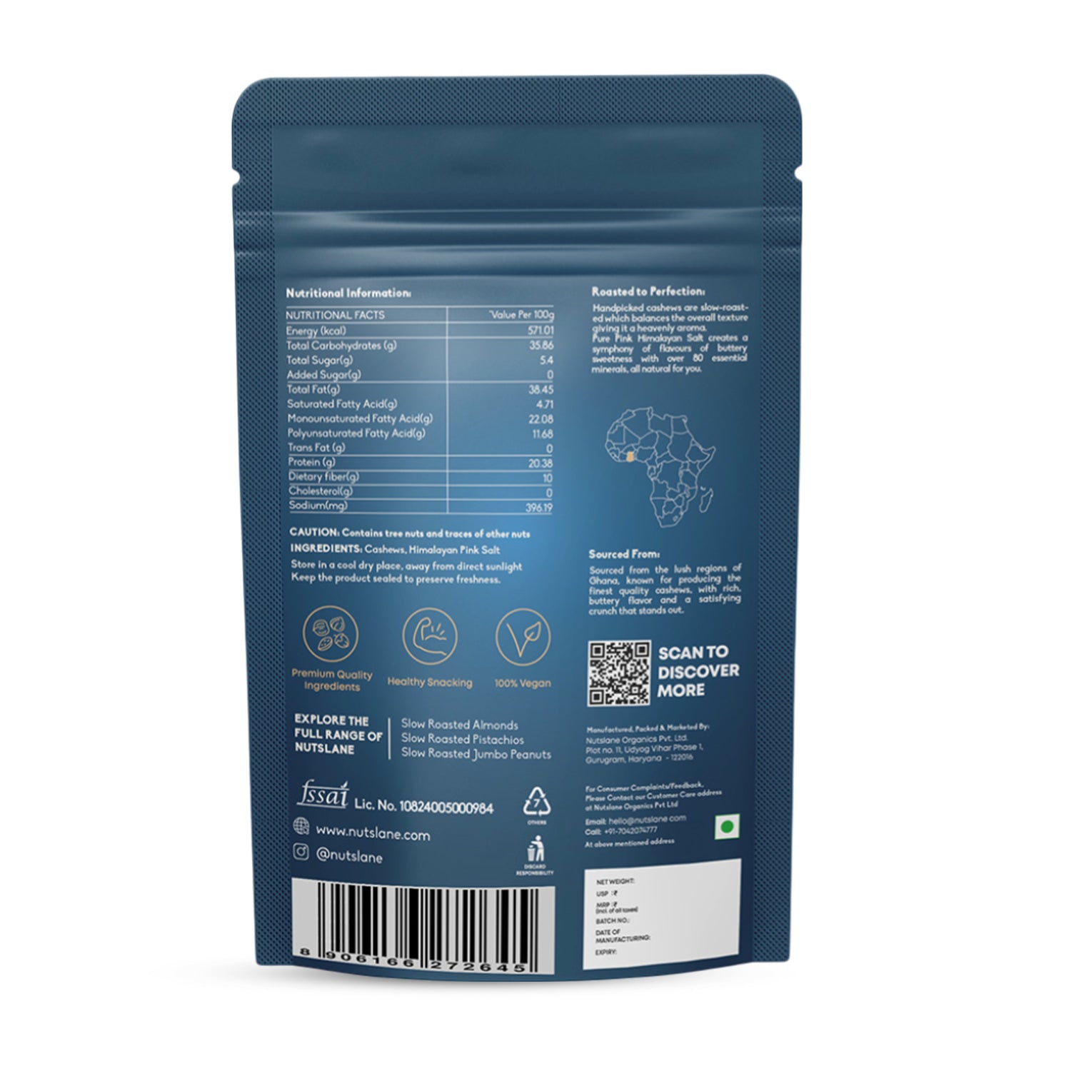 Premium African Salted & Roasted Cashews