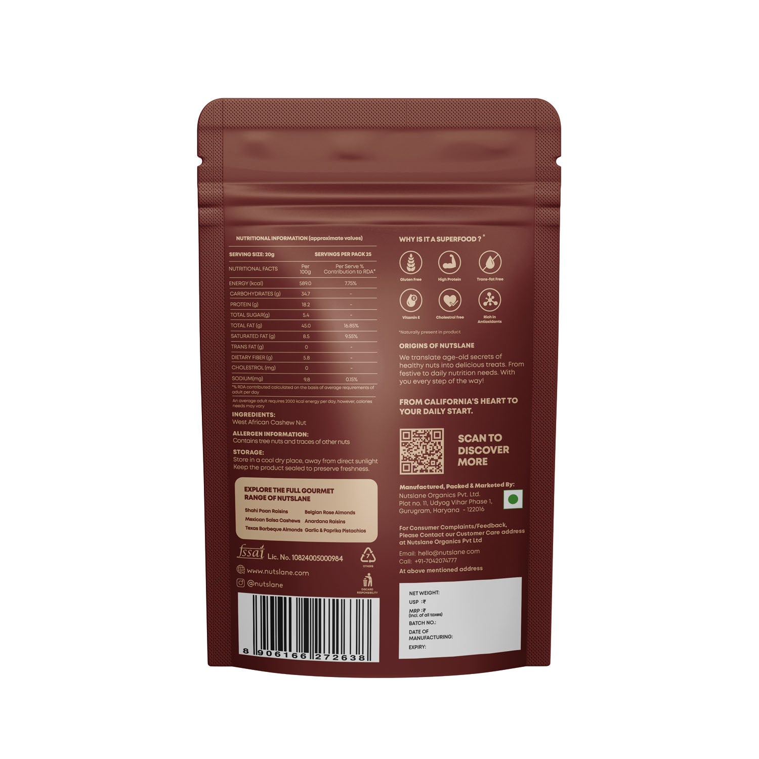 African Cashews Pack of 2 ( 500g Each)