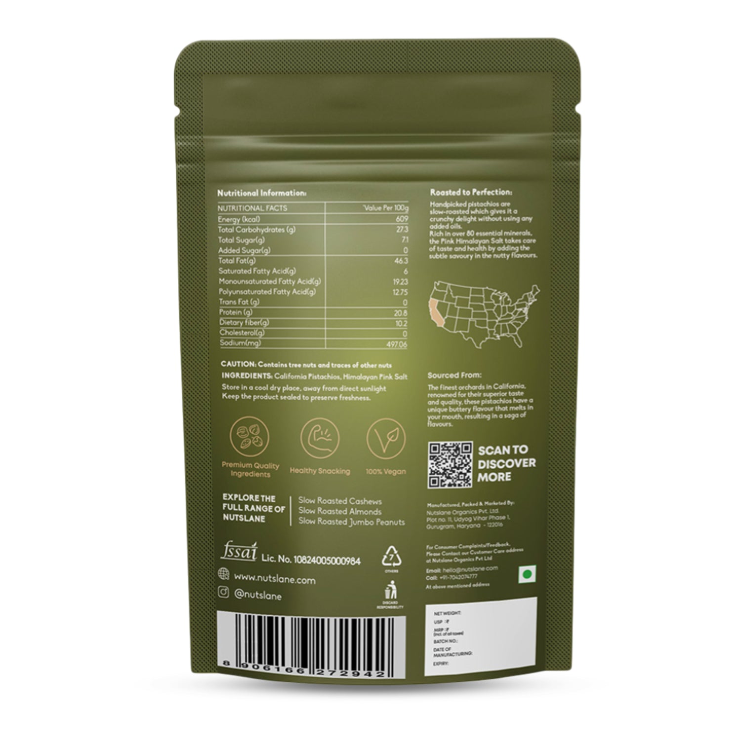 Premium California Salted & Roasted Pistachios