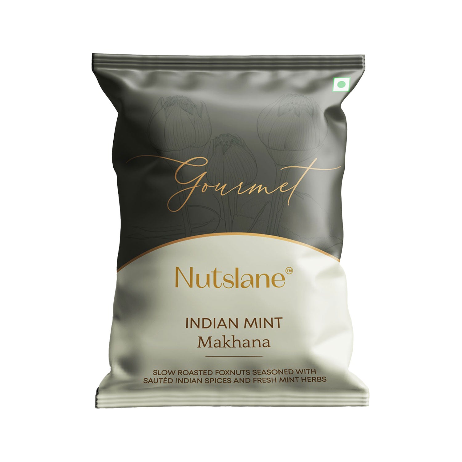 Mint Flavoured Makhana | Roasted Fox Nuts | Refreshing Healthy Snack Pouch
