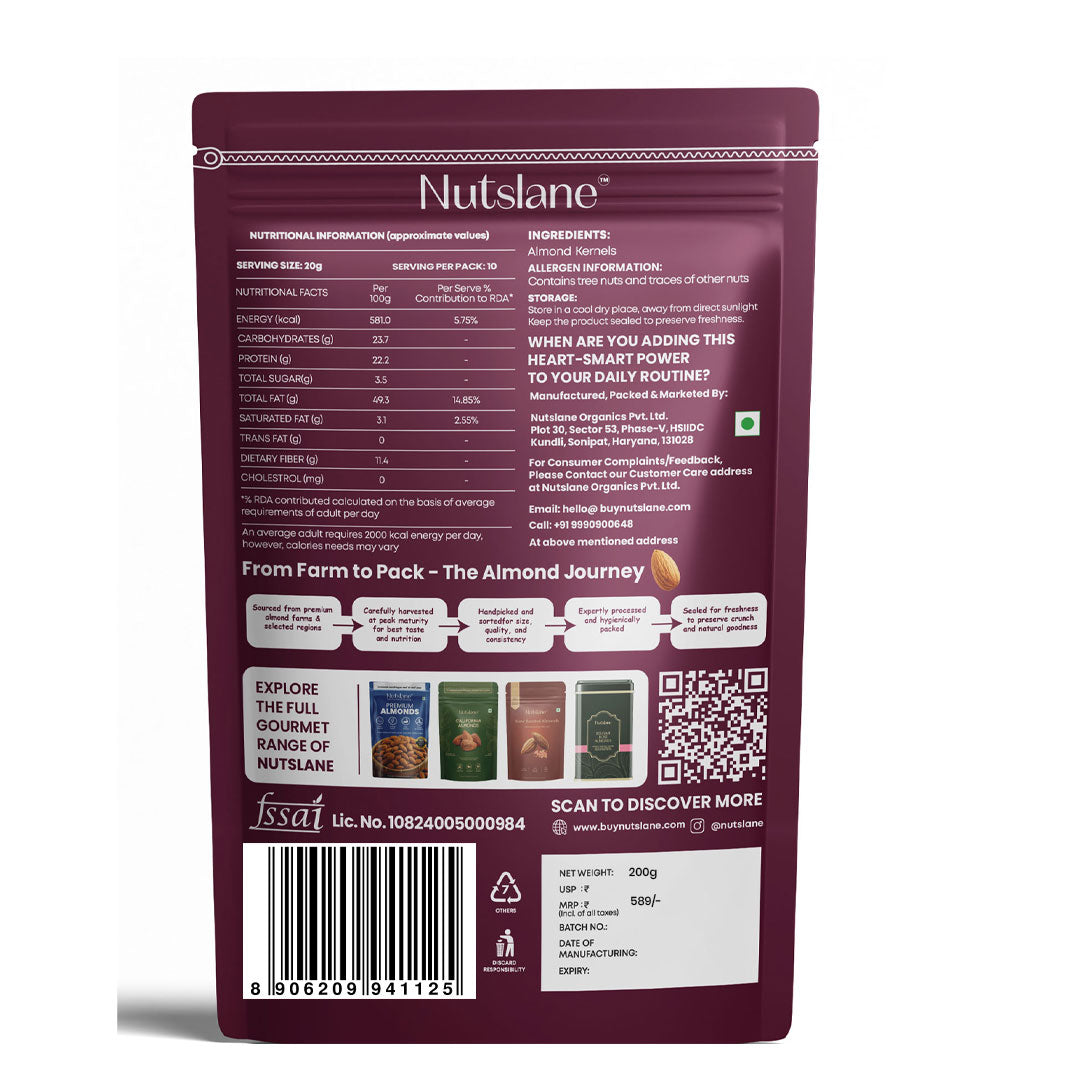 Nutslane Signature Almonds - 200g